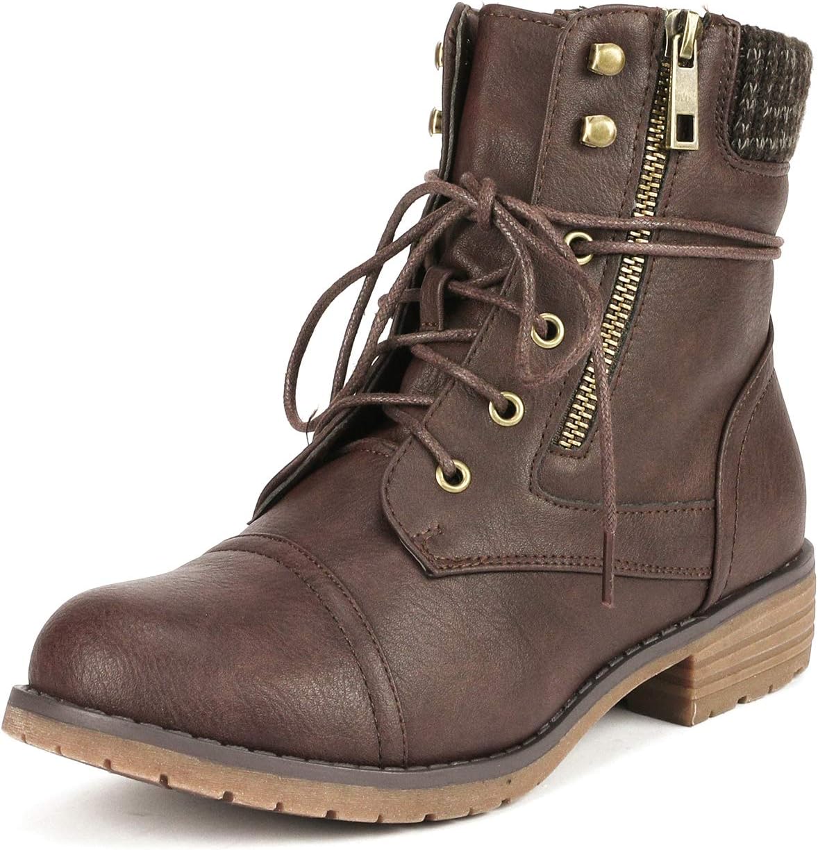 DREAM PAIRS DREAM PAIRS Women's Boots Chunky Heel Ankle Booties Shoes,Size MegaBDM