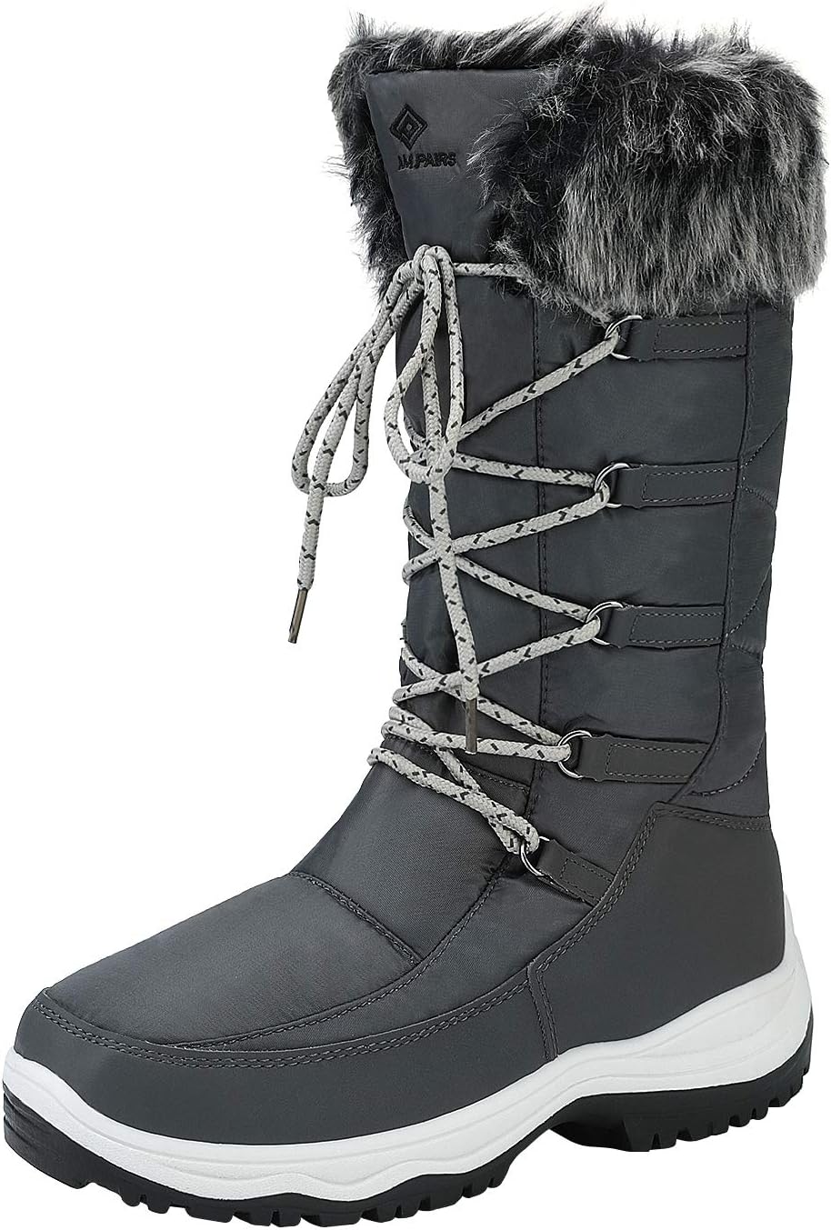 DREAM PAIRS Women's Warm Faux Fur Lined Mid-Calf Winter Snow Boots MegaBDM