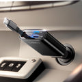 LISEN Retractable Car Charger USB C [Ultra Mini] USB C Car Charger Fast Charge Cigarette Lighter Car Accessories (Raven Stone) MegaBDM