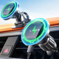 LISEN for Wireless Magsafe Car Mount Charger [15W Top Charge] Car Phone Holder Wireless Charger for iPhone 17 Pro Max Magnetic Phone Holder Cars for iPhone 17 Pro Max Air 16 15 14 Magsafe Accessories MegaBDM