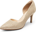 DREAM PAIRS Women's Dress High Heels Pumps Closed Pointed Toe Stiletto D'Orsay Shoes for Wedding Party MegaBDM