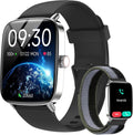 Yoever Smart Watch for Women Men, 1.85" HD Screen Fitness Watch with Bluetooth 5.3, Heart Rate/Sleep/SpO2 Monitor,110+ Sports Modes,IP68 Waterproof Smartwatch, Activity Tracker for Android iOS MegaBDM