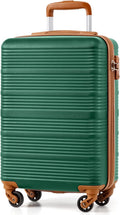 COOLIFE Cabin Suitcase, 55×35×20cm Cabin Luggage for Ryanair & Easyjet Hand Luggage with 4x360° Spinner Wheels, Adjustable Telescopic Handle & TSA Lock | Lightweight Carry On Suitcase MegaBDM