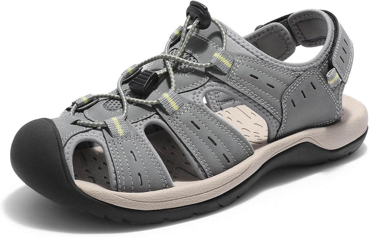DREAM PAIRS Men's Support Sandals Outdoor Hiking Sandals Closed Toe Athletic Lightweight Walking Comfortable Sandals Water Shoes MegaBDM