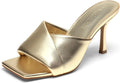 DREAM PAIRS Women’s High Stilettos Heels Mules Open Square Toe Slip On Comfort Sexy Dress Pumps Sandals Evening Party Prom Dance Shoes MegaBDM