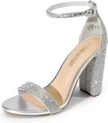 DREAM PAIRS Women's Hi-Chunk High Heel Pump Sandals MegaBDM