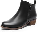 DREAM PAIRS Women's Ankle Boots Classic Low Chunky Heel Side Zipper Booties Shoes MegaBDM