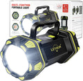 LETOUR Rechargeable LED Torch, 4000Lumens Multi-Functional Camping Light Super Bright Flashlight 8 Modes LED Searchlight, 4800mAh Power Bank, IP65 Waterproof Outdoor Tent Spotlight Lantern MegaBDM