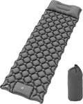 YITAHOME Camping Mat, Ultralight Self Inflating Sleeping Mat with Built-in Pump & Bag, Large Pillow, Portable Camping Mattress Inflatable Waterproof for Outdoor, Camping, Hiking (Dark Grey) MegaBDM