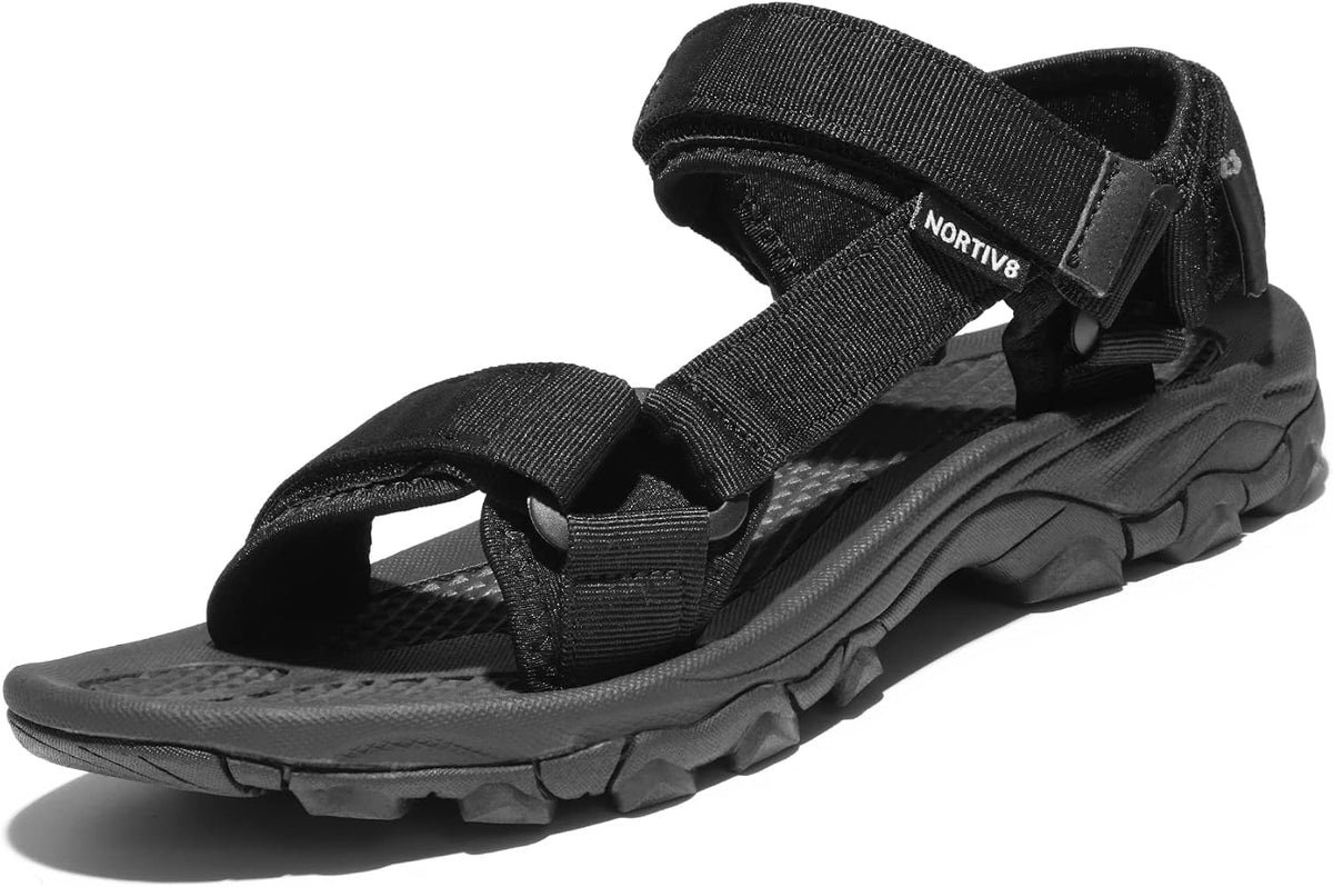 NORTIV 8 Men's Sandals Hiking Sports Lightweight Summer Water Arch Support River Open Toe Athletic Trail Outdoor Walking Sandals MegaBDM