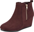 DREAM PAIRS Women's Low Wedge Heel Ankle Booties MegaBDM