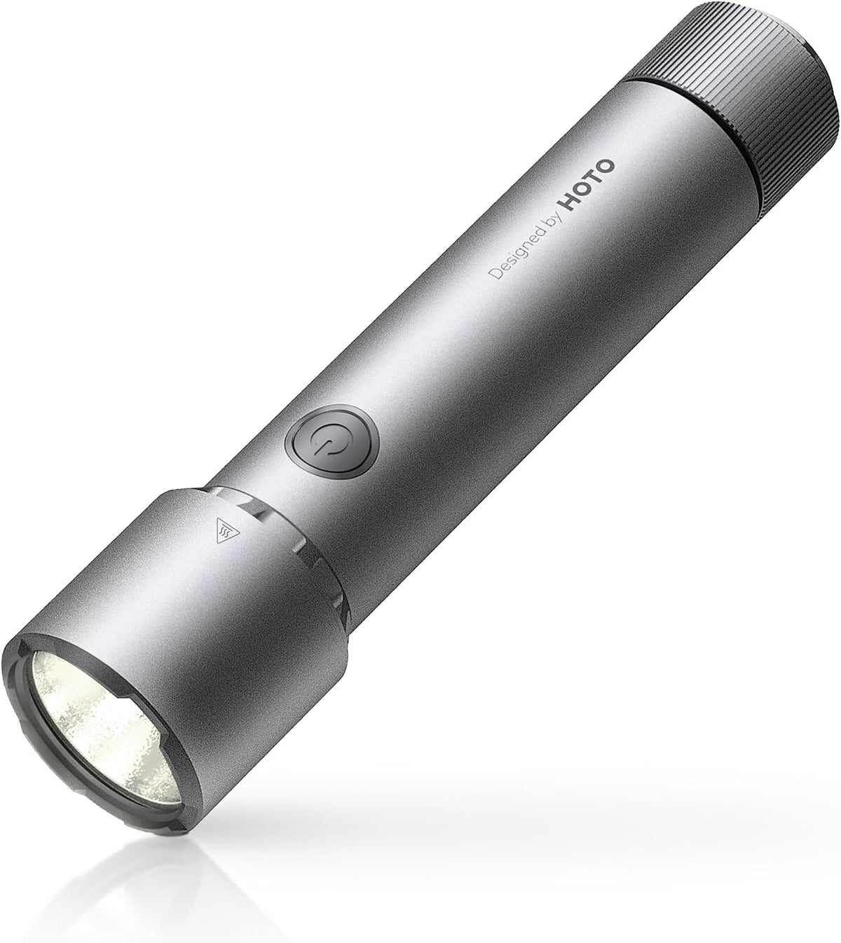 HOTO Flashlight High Lumen, Tactical Flashlight Self Defence, Rechargeable LED Torch with Clip, IP68 Waterproof, 5 Modes, USB-C Charging, Ideal for Emergency/Camping/Hiking/Climbing MegaBDM
