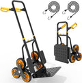 YITAHOME Foldable Stair Climber,Heavy Duty Sack Truck Height Adjustable Steel Stair Climber Trolley 150kg with High Grip Silent 6X φ15.2cm ig Industrial Wheels MegaBDM