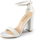 DREAM PAIRS Women's Hi-Chunk High Heel Pump Sandals MegaBDM