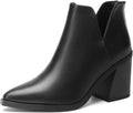 DREAM PAIRS Women's Ankle Boots Chunky Heel Pointed Toe Short Booties Shoes MegaBDM