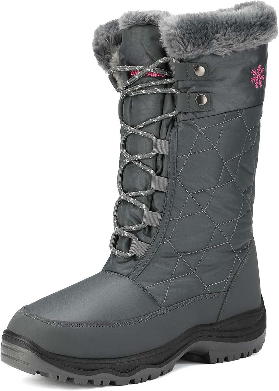 DREAM PAIRS Women's Warm Faux Fur Lined Mid-Calf Winter Snow Boots MegaBDM
