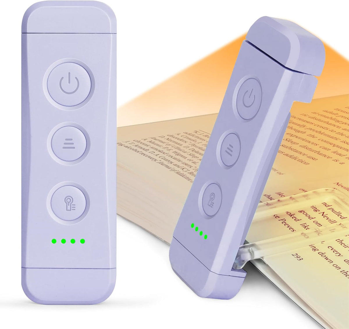 Glocusent Tiny Eye Caring Book Light, Reading Light Up to 80 hrs Runtime | Reading Lights for Books in Bed, 3 Colours 5 Brightness, Lightweight, Flexible, Perfect for Book Lover, Kids, Readers, Travel MegaBDM