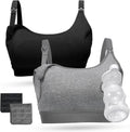 momcozy Hands Free Pumping Bra, Adjustable Breast-Pumps Holding Bra, Pumping & Nursing in One MegaBDM