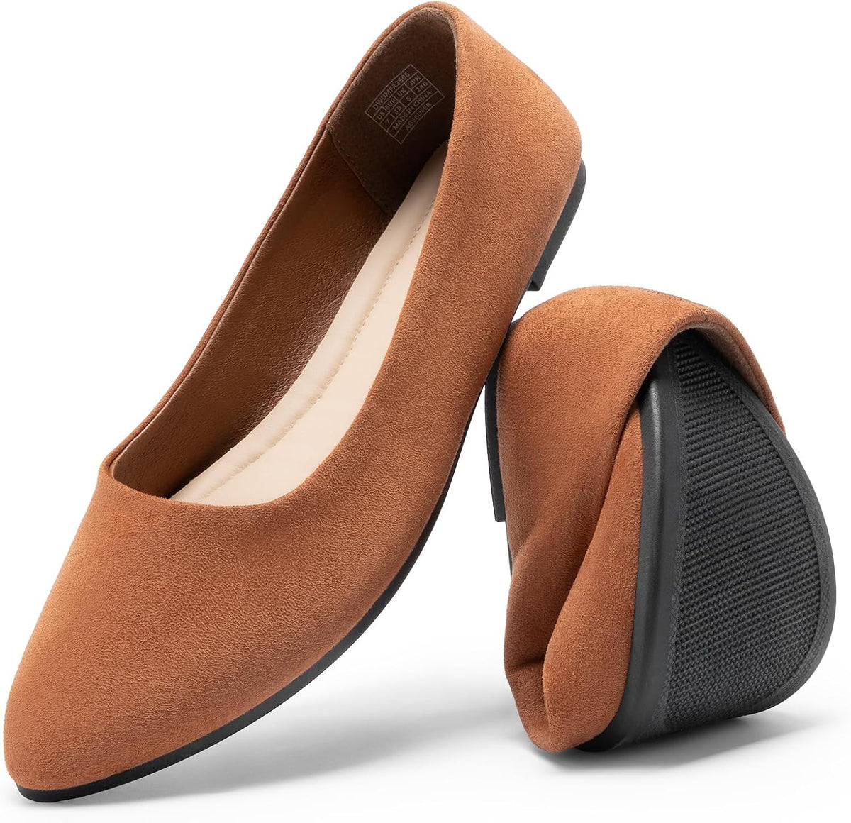 DREAM PAIRS Women’s Flats Comfortable Slip On Business Casual Suede Ballet Flats Pointed Toe Dress Shoes MegaBDM