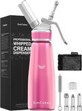 Whipped Cream Dispenser, Aluminum Cream Whipper 500mL, Pink MegaBDM