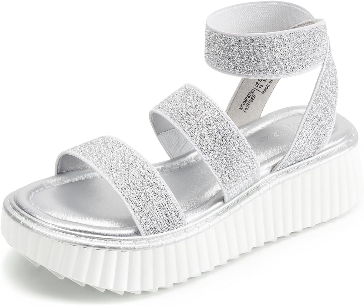 DREAM PAIRS Girls Flatform Wedge Open Toe Platform Summer Sandals with Buckle Ankle Strap for Little Kid/Big Kid MegaBDM