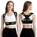 Back Brace Posture Corrector for Women, Adjustable Upper Back Support Straightener for Hunchback Improve and Pain Relief from Neck, Shoulder (Black, S/M) MegaBDM