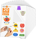 HTVRONT Sublimation Sticker Paper 20Pcs Waterproof - 8.5''x11'' Glossy Transparent Work with Sublimation Paper for Inkjet Printer- Subliamtion Blanks MegaBDM