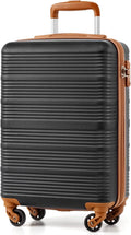 COOLIFE Cabin Suitcase, 55×35×20cm Cabin Luggage for Ryanair & Easyjet Hand Luggage with 4x360° Spinner Wheels, Adjustable Telescopic Handle & TSA Lock | Lightweight Carry On Suitcase MegaBDM