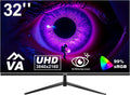 Gawfolk 32 inch 4K PC Monitor, UHD 3840 x 2160p 60HZ Computer Monitors VA Screen for Home & Office, Support HDMI 2.0, DP 1.4 (black) MegaBDM