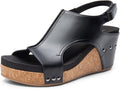 DREAM PAIRS Women's Platform Wedge Sandals, Comfortable Open-Toe Cork Casual & Dressy Summer Shoes MegaBDM