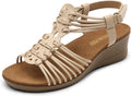 DREAM PAIRS Women's Strappy Wedges Open Toe Ankle Strap Sandals Comfort Dress Shoes MegaBDM
