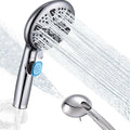 5 in High-Pressure Handheld Shower Head, 2 Modes | One-hand mode switch, wide spray coverage, anti-limescale silicone nozzles, universal G1/2 connection, tool-free fitting MegaBDM