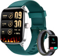 Smart Watches for Women, [1.85" HD Screen] Answer/Make Calls, Ladies Smart Watches for Samsung/Android/iPhone, Fitness Watch with Heart Rate Sleep SpO2 Monitor,Dynamic Watch Faces 60FPS-Deep Green MegaBDM