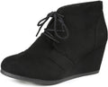 DREAM PAIRS Women's Fashion Casual Outdoor Low Wedge Heel Booties Shoes MegaBDM