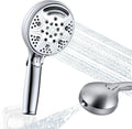 5 in High-Pressure Filtered Handheld Shower Head | One-hand mode switch, wide spray coverage, anti-limescale silicone nozzles, universal G1/2 connection, tool-free fitting MegaBDM