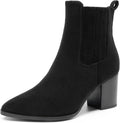 DREAM PAIRS Women's Ankle Boots Pointed Toe Chunky Block Heel Ankle Bootie Fall Short Booties Shoes MegaBDM