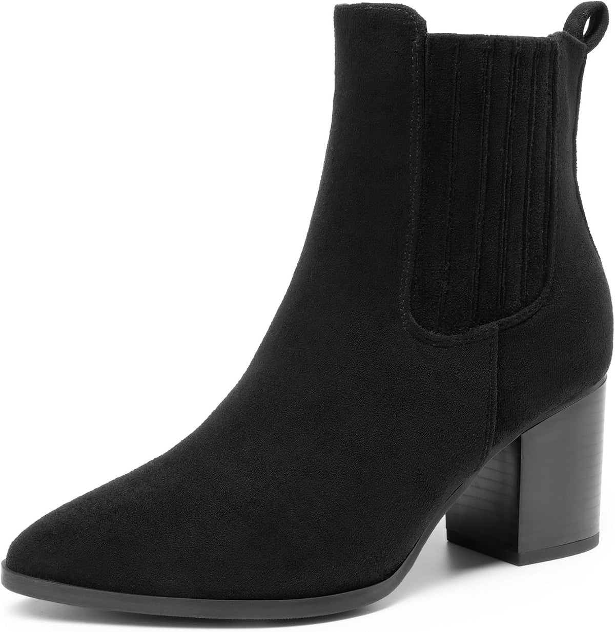 DREAM PAIRS Women's Ankle Boots Pointed Toe Chunky Block Heel Ankle Bootie Fall Short Booties Shoes MegaBDM