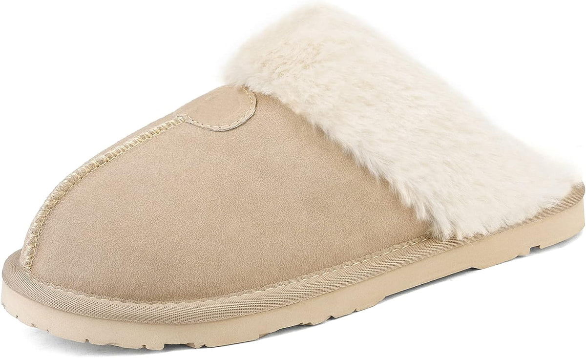 DREAM PAIRS Women's House Slippers Indoor Fuzzy Fluffy Furry Cozy Home Bedroom Comfy Winter Cute Warm Outdoor Shoes FuzzyEasy MegaBDM