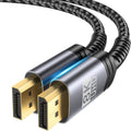JSAUX 8K DisplayPort Cable 3M (8K@60Hz, 2K@240Hz, 4K@144Hz, 32.4Gbps) - DP to DP Compatible with Laptop PC TV Gaming Monitor - Grey MegaBDM
