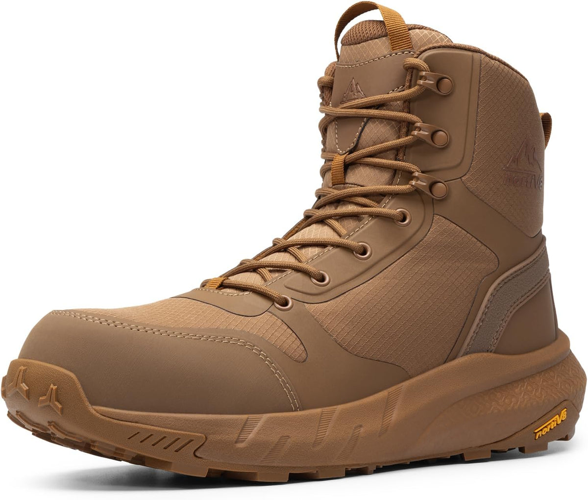 NORTIV 8 Men's Lightweight Steel Toe Work Boots Supportive ASTM F2413-18 Safety Boots with Side Zipper for Construction Metrostrike-Nano MegaBDM