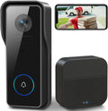 XTU 2K Wireless Video Doorbell Camera with Chime, Battery Powered WiFi | No Monthly Fees or Subscription Required, 100% Wireless, PIR Motion Detection, Two-Way Audio, Easy Installation MegaBDM