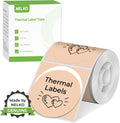 Thermal Labels for Nelko PM220 Label Maker, 2 Inch (50mm) Thermal Sticker, Waterproof, Multi Purpose Label Tape, 1 Roll of 150 Self Adhesive Thermal Paper (Khaki) MegaBDM
