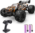 DEERC RC Car, Remote Control Monster Truck W/ 2 Batteries for 40 Min Play, All-Terrain 2.4GHz RTR Rock Crawler Toy Gift for Boys Girls Kids Beginners Orange MegaBDM