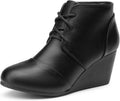 DREAM PAIRS Women's Fashion Casual Outdoor Low Wedge Heel Booties Shoes MegaBDM