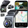 BOTSLAB 4K Dual Dash Cam Front and Rear, STARVIS 2 Sensor, Built in GPS, Voice Control, 24/7 Parking Mode, 5GHz WiFi Dash Camera for Cars, WDR Night Vision, 64GB Card Included MegaBDM