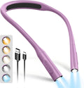 Glocusent Neck Reading Light 100Hrs Rechargeable Eye-Caring | For bed reading, knitting, crochet, camping; 5 colour temperatures, 5 brightness levels; 100-hour runtime, USB-C charging MegaBDM