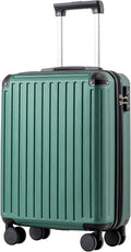 COOLIFE Cabin Suitcase 55X40X20cm for Ryanair & EasyJet, ABS Hard Shell Lightweight, 4 Dual-Spinners Wheels & TSA Lock - for Europe, Business, Study Abroad, Cruise | Carry On Suitcase MegaBDM