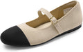 DREAM PAIRS Women's Mary Jane Ballet Flat Shoes Dressy Foldable Knit Flats with Arch Support Comfortable for Casual Work Office MegaBDM