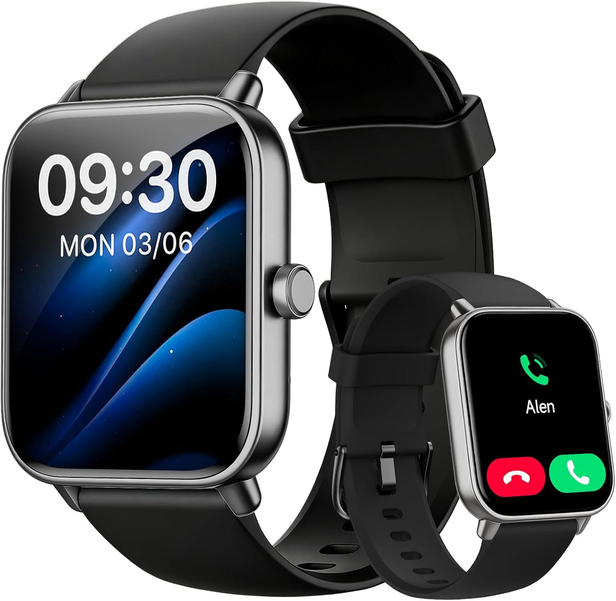 Gydom Smart Watch for Men & Women, Bluetooth Calling, Alexa Built-in, 1.8" HD Display, Fitness Tracker, Heart Rate & SpO2 Monitor, Sleep Tracking, 110+ Sports, IP68 Waterproof, iPhone & Android MegaBDM