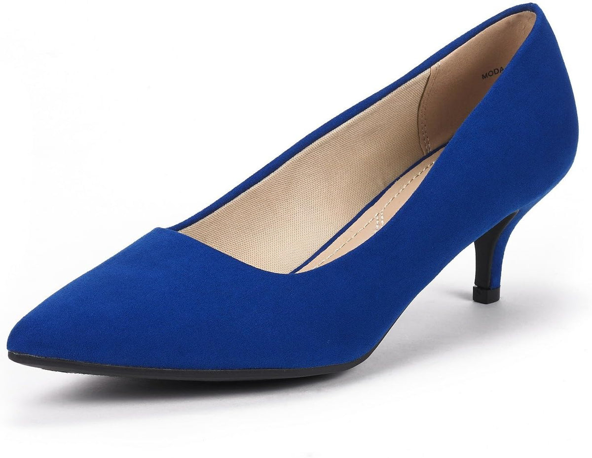 Dream Pairs Women's Moda Low Heel D'Orsay Pointed Toe Pump Shoes MegaBDM